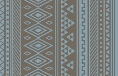 Halı banyosu ve Rug Boho tarzı, dokunmuş doku ve efektli etnik tasarım deseni.