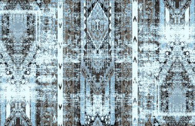 Halı banyosu ve Rug Boho tarzı, dokunmuş doku ve efektli etnik tasarım deseni.