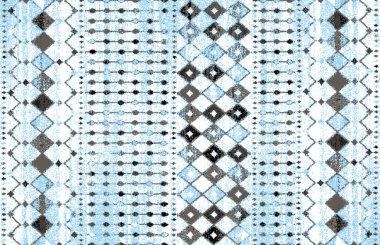 Halı banyosu ve Rug Boho tarzı, dokunmuş doku ve efektli etnik tasarım deseni.