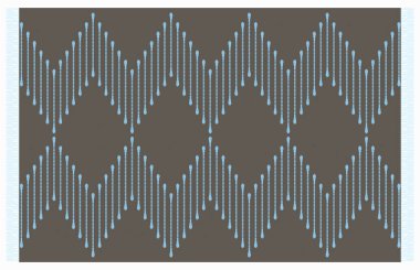 Halı banyosu ve Rug Boho tarzı, dokunmuş doku ve efektli etnik tasarım deseni.