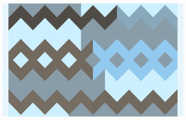 Halı banyosu ve Rug Boho tarzı, dokunmuş doku ve efektli etnik tasarım deseni.