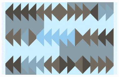 Halı banyosu ve Rug Boho tarzı, dokunmuş doku ve efektli etnik tasarım deseni.