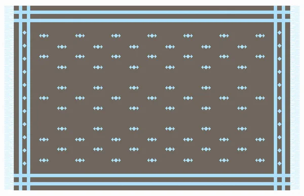 Carpet Bathmat Rug Boho Style Ethnic Design Pattern Distressed Woven — Stock Photo, Image