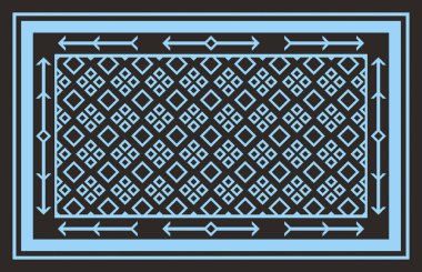 Halı banyosu ve Rug Boho tarzı, dokunmuş doku ve efektli etnik tasarım deseni.