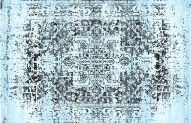 Halı banyosu ve Rug Boho tarzı, dokunmuş doku ve efektli etnik tasarım deseni.