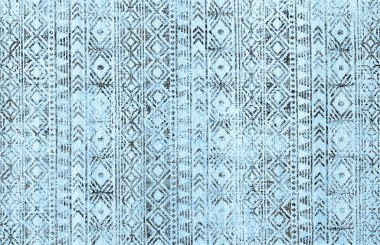 Halı banyosu ve Rug Boho tarzı, dokunmuş doku ve efektli etnik tasarım deseni.