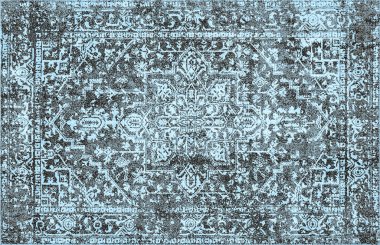 Halı banyosu ve Rug Boho tarzı, dokunmuş doku ve efektli etnik tasarım deseni.