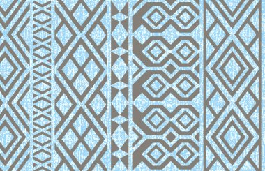 Halı banyosu ve Rug Boho tarzı, dokunmuş doku ve efektli etnik tasarım deseni.