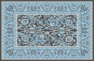 Halı banyosu ve Rug Boho tarzı, dokunmuş doku ve efektli etnik tasarım deseni.