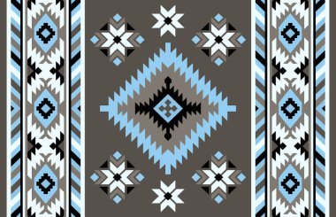 Halı banyosu ve Rug Boho tarzı, dokunmuş doku ve efektli etnik tasarım deseni.