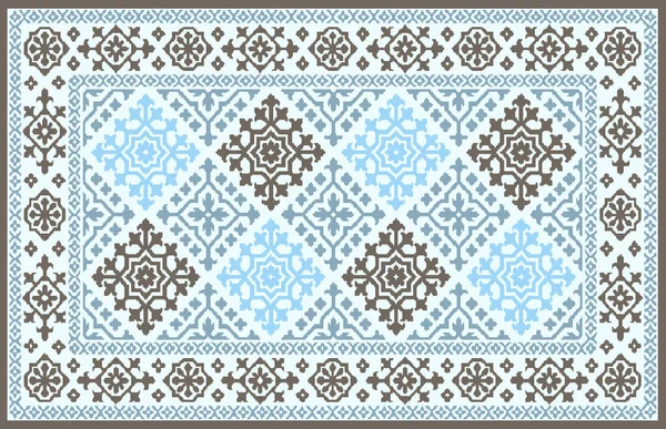 Carpet Bathmat Rug Boho Style Ethnic Design Pattern Distressed Woven — Stock Photo, Image