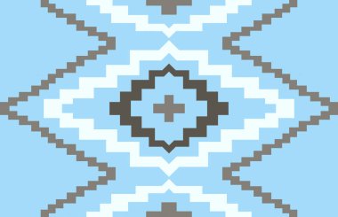 Halı banyosu ve Rug Boho tarzı, dokunmuş doku ve efektli etnik tasarım deseni.