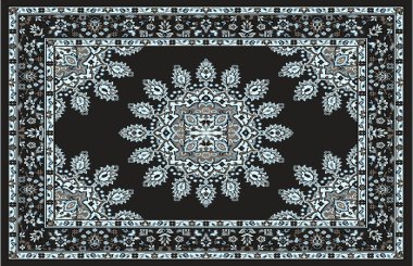 Halı banyosu ve Rug Boho tarzı, dokunmuş doku ve efektli etnik tasarım deseni.