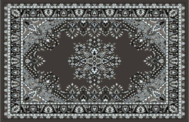 Halı banyosu ve Rug Boho tarzı, dokunmuş doku ve efektli etnik tasarım deseni.