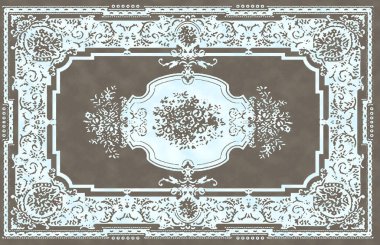 Halı banyosu ve Rug Boho tarzı, dokunmuş doku ve efektli etnik tasarım deseni.