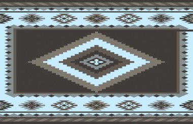 Halı banyosu ve Rug Boho tarzı, dokunmuş doku ve efektli etnik tasarım deseni.