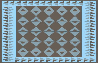 Halı banyosu ve Rug Boho tarzı, dokunmuş doku ve efektli etnik tasarım deseni.