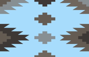 Halı banyosu ve Rug Boho tarzı, dokunmuş doku ve efektli etnik tasarım deseni.