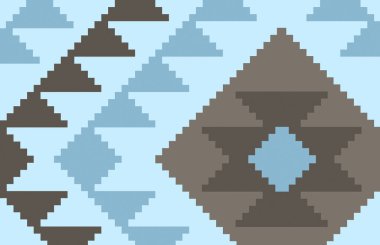 Halı banyosu ve Rug Boho tarzı, dokunmuş doku ve efektli etnik tasarım deseni.