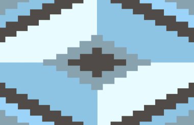 Halı banyosu ve Rug Boho tarzı, dokunmuş doku ve efektli etnik tasarım deseni.