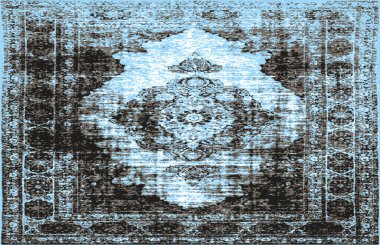 Halı banyosu ve Rug Boho tarzı, dokunmuş doku ve efektli etnik tasarım deseni.