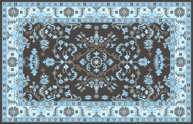 Halı banyosu ve Rug Boho tarzı, dokunmuş doku ve efektli etnik tasarım deseni.