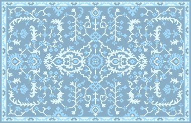 Halı banyosu ve Rug Boho tarzı, dokunmuş doku ve efektli etnik tasarım deseni.