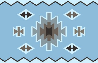 Halı banyosu ve Rug Boho tarzı, dokunmuş doku ve efektli etnik tasarım deseni.