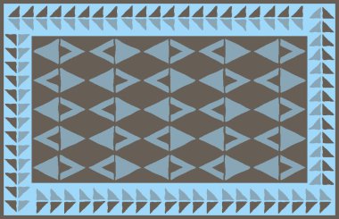 Halı banyosu ve Rug Boho tarzı, dokunmuş doku ve efektli etnik tasarım deseni.