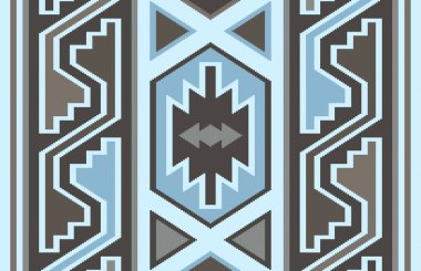 Halı banyosu ve Rug Boho tarzı, dokunmuş doku ve efektli etnik tasarım deseni.