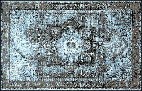 Halı banyosu ve Rug Boho tarzı, dokunmuş doku ve efektli etnik tasarım deseni.