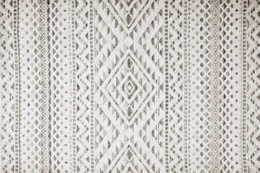 Halı banyosu ve Rug Boho tarzı, dokunmuş doku ve efektli etnik tasarım deseni.
