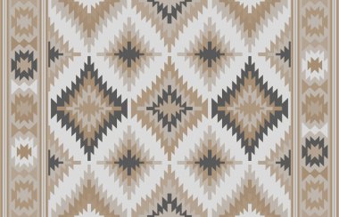 Halı banyosu ve Rug Boho tarzı, dokunmuş doku ve efektli etnik tasarım deseni.