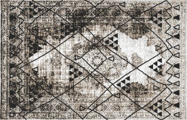 Halı banyosu ve Rug Boho tarzı, dokunmuş doku ve efektli etnik tasarım deseni.