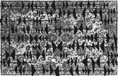 Halı banyosu ve Rug Boho tarzı, dokunmuş doku ve efektli etnik tasarım deseni.