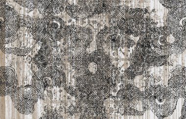 Halı banyosu ve Rug Boho tarzı, dokunmuş doku ve efektli etnik tasarım deseni.