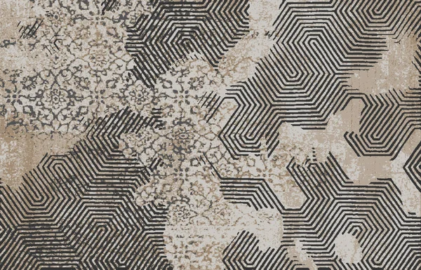 Halı banyosu ve Rug Boho tarzı, dokunmuş doku ve efektli etnik tasarım deseni.