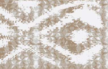 Halı banyosu ve Rug Boho tarzı, dokunmuş doku ve efektli etnik tasarım deseni.