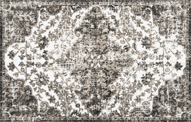 Halı banyosu ve Rug Boho tarzı, dokunmuş doku ve efektli etnik tasarım deseni.