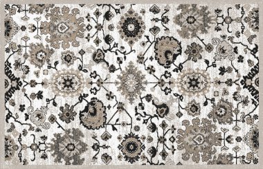 Halı banyosu ve Rug Boho tarzı, dokunmuş doku ve efektli etnik tasarım deseni.