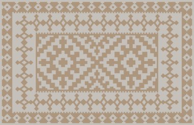 Halı banyosu ve Rug Boho tarzı, dokunmuş doku ve efektli etnik tasarım deseni.