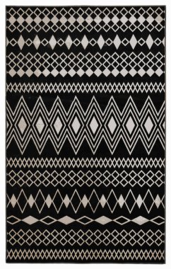 Halı banyosu ve Rug Boho tarzı, dokunmuş doku ve efektli etnik tasarım deseni.