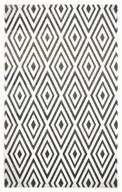 Halı banyosu ve Rug Boho tarzı, dokunmuş doku ve efektli etnik tasarım deseni.