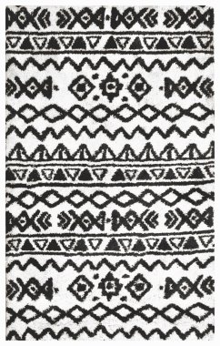 Halı banyosu ve Rug Boho tarzı, dokunmuş doku ve efektli etnik tasarım deseni.