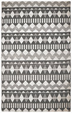 Halı banyosu ve Rug Boho tarzı, dokunmuş doku ve efektli etnik tasarım deseni.