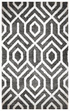 Halı banyosu ve Rug Boho tarzı, dokunmuş doku ve efektli etnik tasarım deseni.