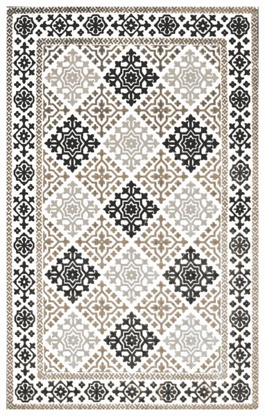 Χαλί Μπάνιου Και Rug Boho Στυλ Έθνικ Σχέδιο Στενάχωρη Υφασμένη — Φωτογραφία Αρχείου