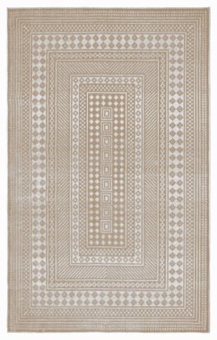 Halı banyosu ve Rug Boho tarzı, dokunmuş doku ve efektli etnik tasarım deseni.