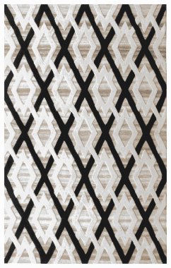 Halı banyosu ve Rug Boho tarzı, dokunmuş doku ve efektli etnik tasarım deseni.