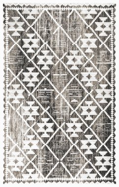 Halı banyosu ve Rug Boho tarzı, dokunmuş doku ve efektli etnik tasarım deseni.